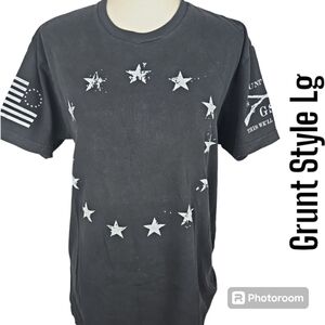 Grunt Style This We’ll Defend Tee USA Made Large 100% Cotton Black VGUC